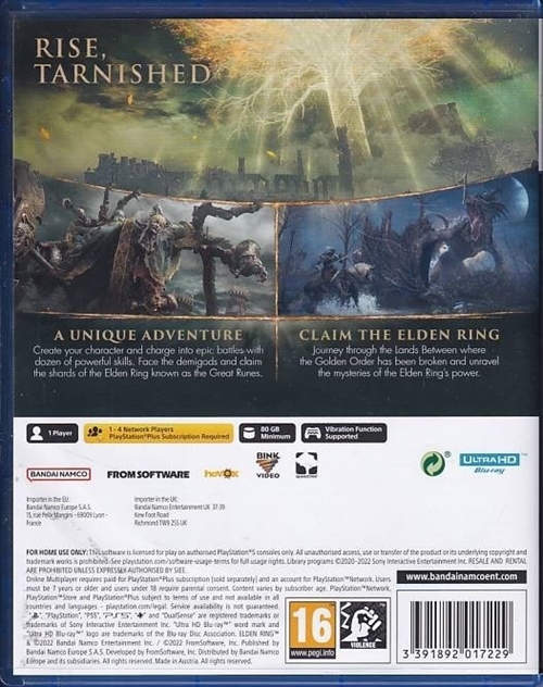 Elden Ring - PS5 (A Grade) (Genbrug)